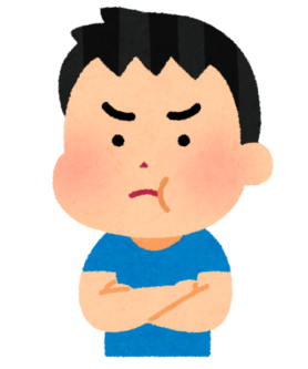 怒る少年